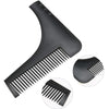 1pc Black Beard Shaving Styling Template Beard Shaping