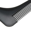 1pc Black Beard Shaving Styling Template Beard Shaping